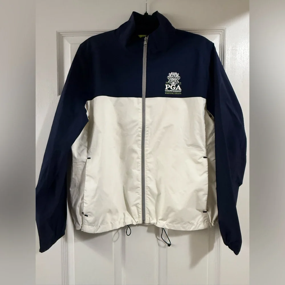 Vintage Polo by Ralph Lauren Navy and Cream Windbreaker PGA 2015 - Picture 1 of 2